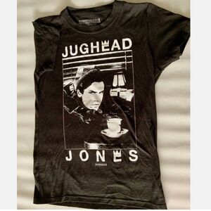 RIVERDALE JUGHEAD JONES SIZE L BLACK & WHITE SHORT SLEEVE TSHIRT SLIM FIT
